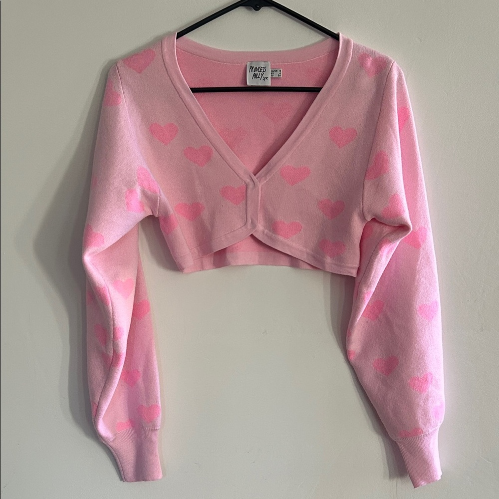 Princess Polly Heart Women's Crop sweater